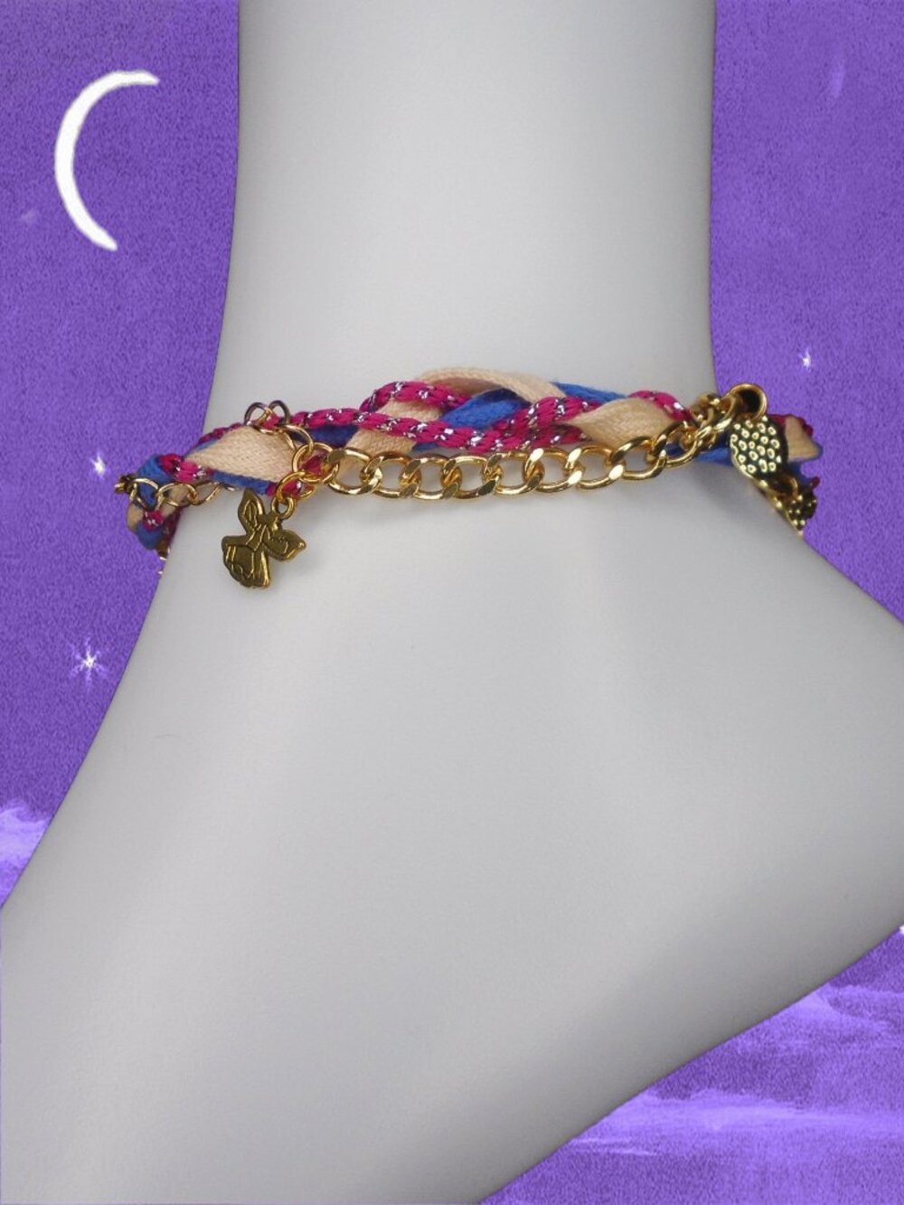 Special Ankle Bracelet, Wear Different ways, OOAK